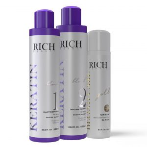 Keratin Blond Organic Treatment + Purple Mask Gold