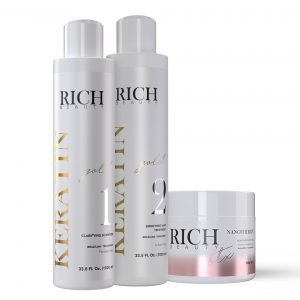 Keratin Gold Organic Treatment + Nanotherapy Mask